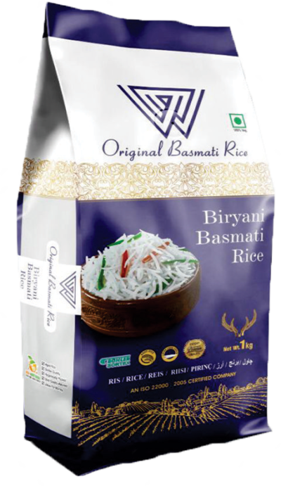 "W" XL BIRIYANI BASMATI RICE 1 KG