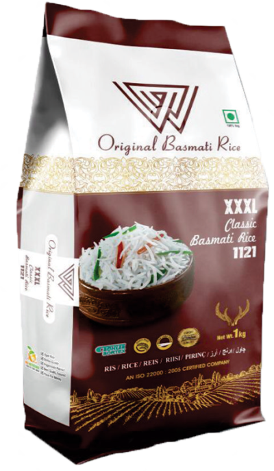 "W" XXXL CLASSIC BASMATI RICE 1 KG