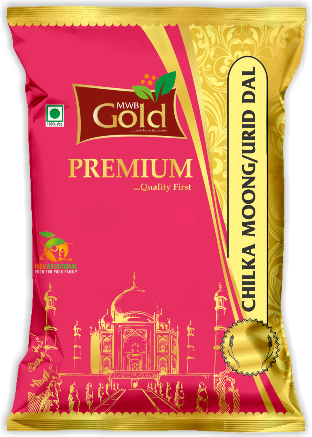 MWB GOLD CHILKA MOONG DAL 500 GMS